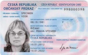 dokumenty kolekcjonerskie - dowód osobisty czeski od dokumencik.com.pl